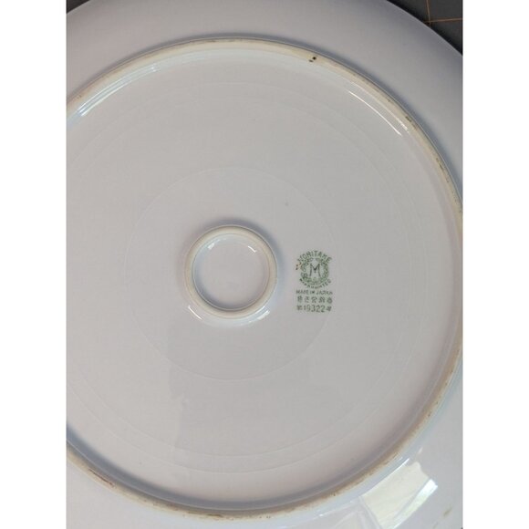 Noritake Hand-Painted Azalea Floral Porcelain Cake Plate open Handles 9.25" - Picture 5 of 15